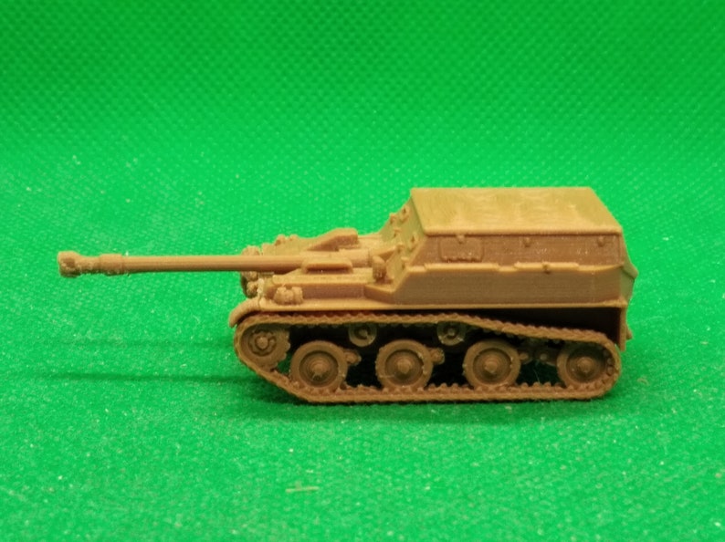 1/72 scale Soviet ASU-57 airborne assault gun, Cold War, Six Day War, Ogaden War, 3D printed, wargaming, modelling image 4