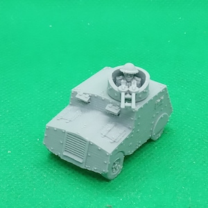 1/72 scale British Beaverette Mk III armored car, World War Two, WW 2, Home Guard, RAF Regiment, Home Front, WW2, 3D print, wargaming, model