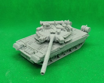 Schaal 1:72 Russische T-80UK-gevechtstank (commandovariant), Rusland, Oekraïne, 3D-geprint, wargaming, modellering