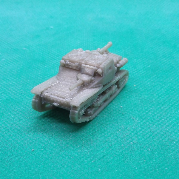 1/72 scale Italian CV33 Series I tankette, Spanish Civil War, World War Two, WW2, Northern Africa Campaign, 3D print, wargaming, modelling