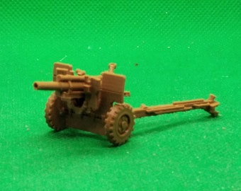 Obuseiro M2A1 (M101) dos Estados Unidos (posição de tiro) em escala 1/72, Segunda Guerra Mundial, Guerra da Coreia, Guerra da Indochina, impresso em 3D, jogo de guerra, modelo