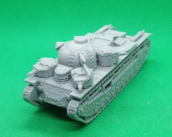 1/72 scale British Vickers A1E1 Independent super heavy multi-turreted tank, Inter-War, 3D printed, wargaming, modelling
