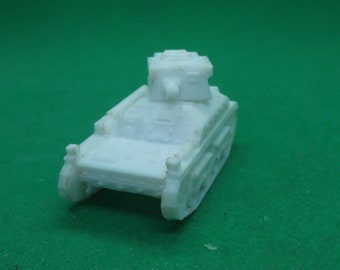 Tanque leve britânico Vickers Mk IIA em escala 1/72, Segunda Guerra Mundial, Norte da África, África Oriental, impressão em 3D, jogos de guerra, modelagem