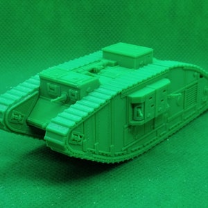 Tanque británico Mk V a escala 1/72 (hembra), Primera Guerra Mundial, Guerra Civil Rusa, impresión 3D, juegos de guerra, modelismo