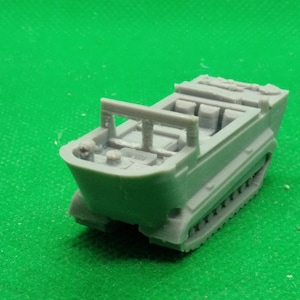 1/72 scale United States M29C Water Weasel tracked amphibious vehicle, World War Two, WW 2, 3D printed, wargaming, modelling