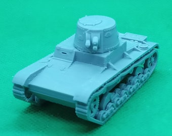 Tanque leve Vickers Mk E B de 6 toneladas em escala 1/72 (usado pela Bolívia, China e Portugal), Segunda Guerra Mundial, impressão 3D, jogos de guerra, modelismo