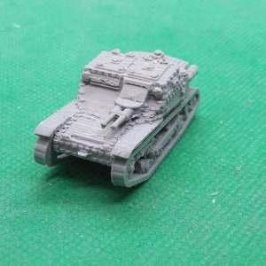 Tanque de comando italiano CV35 em escala 1/72 (produção inicial), Segunda Guerra Mundial, Segunda Guerra Mundial, Norte da África, impressão 3D, jogos de guerra, modelagem