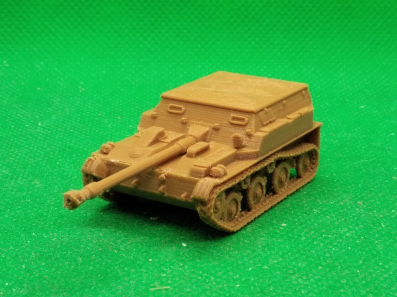 1/72 scale Soviet ASU-57 airborne assault gun, Cold War, Six Day War, Ogaden War, 3D printed, wargaming, modelling image 1