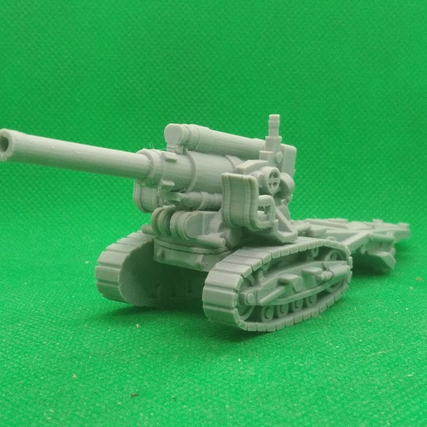 1/72 scale Soviet 203 mm M1931 (B-4) heavy howitzer, World War Two, WW 2, Eastern Front, 3D printed, wargaming, modelling