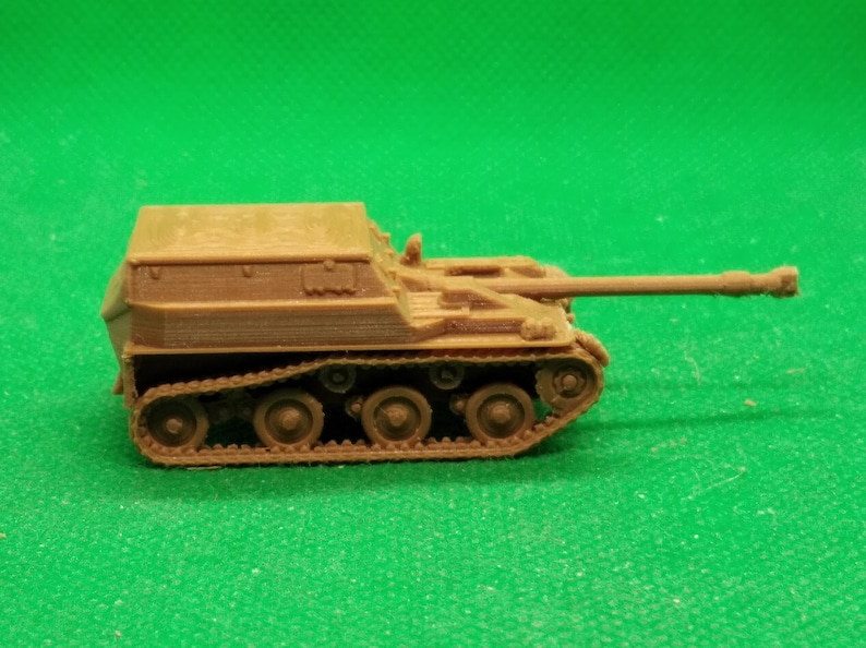 1/72 scale Soviet ASU-57 airborne assault gun, Cold War, Six Day War, Ogaden War, 3D printed, wargaming, modelling image 6