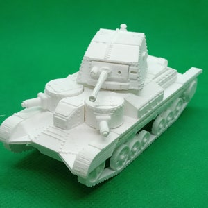 1/56 scale British A9 Cruiser Mk I tank , Inter-War, World War Two, Battle for France, Desert Campaign, WW2, 3D print, wargame, Bolt Action