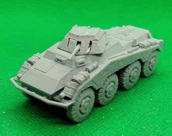 Schaal 1:72 Duitse SdKfz 234/1 zware gepantserde auto (2 cm KwK 38 kanon in open geschutskoepel), Tweede Wereldoorlog, WO2, 3D-print, wargaming, modellering