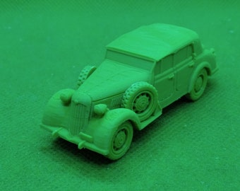 1/72 scale Italian Alfa Romeo 6C 2500 Coloniale Staff Car, World War Two, WW 2, Northern Africa, 3D printed, wargaming, modelling