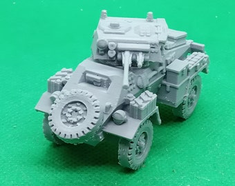 Carro blindado britânico Humber Mk II em escala 1/72, Segunda Guerra Mundial, Norte da África, Itália, Normandia, Segunda Guerra Mundial, impresso em 3D, jogos de guerra, modelo