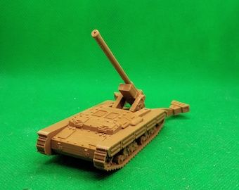 1/72 scale Italian Semovente da 149/40 self-propelled artillery prototype, World War Two, 3D printed, wargaming, modelling