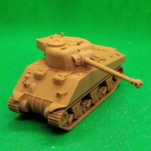 1/72 escala británica principios Sherman VC Firefly tanque medio (ee.UU. variante M4A4), Segunda Guerra Mundial, Campaña de Europa Occidental, impreso en 3D, wargaming
