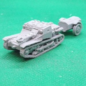 1/72 scale Italian CV33 LF flame thrower tankette, World War Two, WW2, Northern African Campaign, 3D print, wargaming, modelling