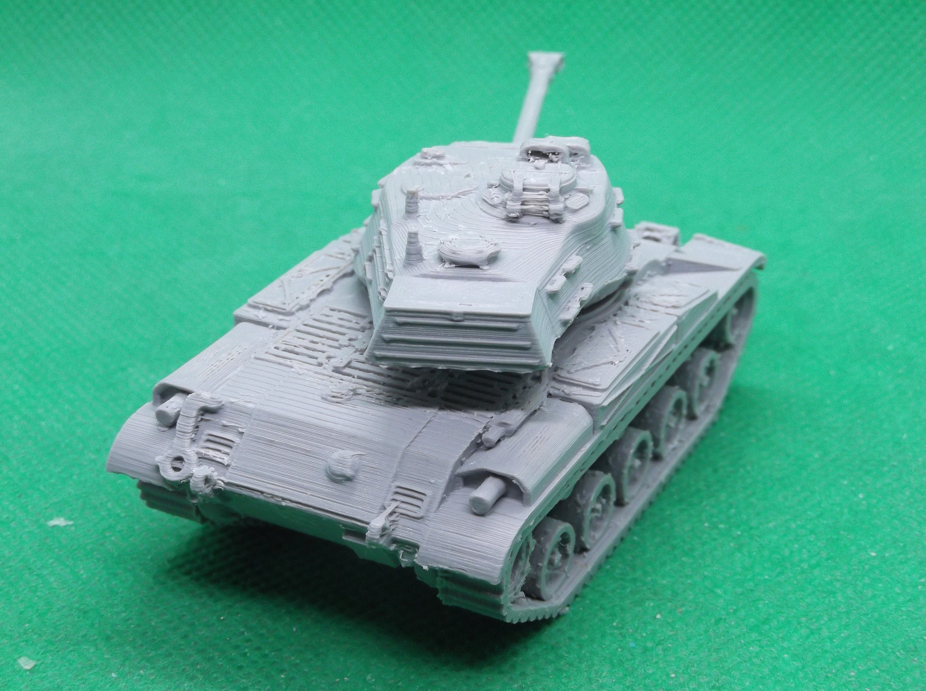 1/72スケールの米国製M41ウォーカーブルドッグ軽戦車、砲塔