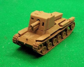 1/72スケールの日本軍四式ホロ15cm自走砲、第二次世界大戦、WW 2、3Dプリント、ウォーゲーム、モデリング