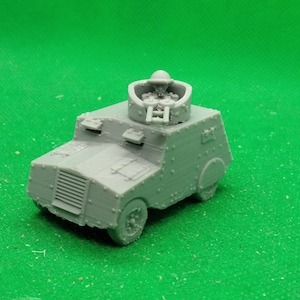 1/56 scale British Beaverette Mk III armored car, World War Two, WW 2, Home Guard, RAF Regiment, Home Front, WW2, 3D print, wargaming, model