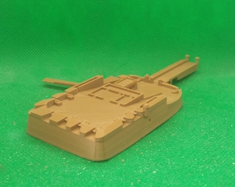 1/700 scale San Gerónimo sea fort, suitable for Black Seas, XVIII, Napoleonic, 3D printed, wargaming, modelling