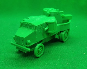 1/72 scale Russian Garford-Putilov armored car, World War One, Russian Civil War, 3D printed, wargaming, modelling