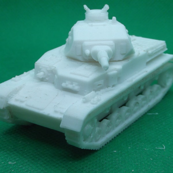 1/72スケール ドイツ戦車IV号戦車D型（オープンハッチ）、第二次世界大戦、ポーランド戦役、フランス侵攻、3Dプリント、ウォーゲーム