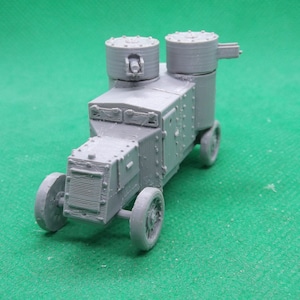 Vehículo blindado ruso Austin-Putilov a escala 1/72, Guerra Civil Rusa, impresión 3D, juegos de guerra, modelismo