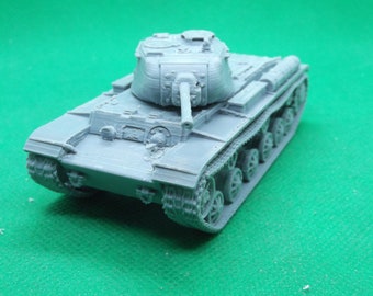 1/72スケール ロシア KV-1S 高速重戦車 (1942)、第二次世界大戦、東部戦線、3Dプリント、ウォーゲーム
