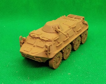 Schaal 1/72 Sovjet BTR-60PB gepantserde personeelsdrager, Koude Oorlog, Zesdaagse Oorlog, Yom Kippur-oorlog, Zuid-Afrikaanse grensoorlog 3D-geprint, wargaming