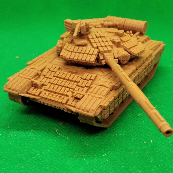 1/72 scale Soviet T-64BV main battle tank (final production), Cold War, Warsaw Pact, Russia, Ukraine, 3D printed, wargaming, modelling