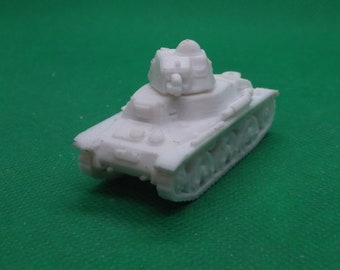 1/72 scale French Hotchkiss H35 cavalry light tank, World War Two, WW2, Battle for France, 3D printed, wargaming, modelling