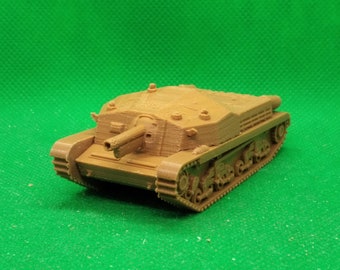 Canhão de assalto húngaro 43 M Zrínyi II em escala 1/72, Segunda Guerra Mundial, Frente Oriental, impresso em 3D, para jogos de guerra e modelismo.