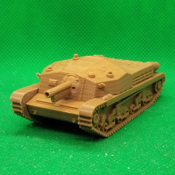 1/72 scale Hungarian 43M Zrínyi II assault gun, World War Two, WW 2, Eastern Front, 3D printed, wargaming, modelling