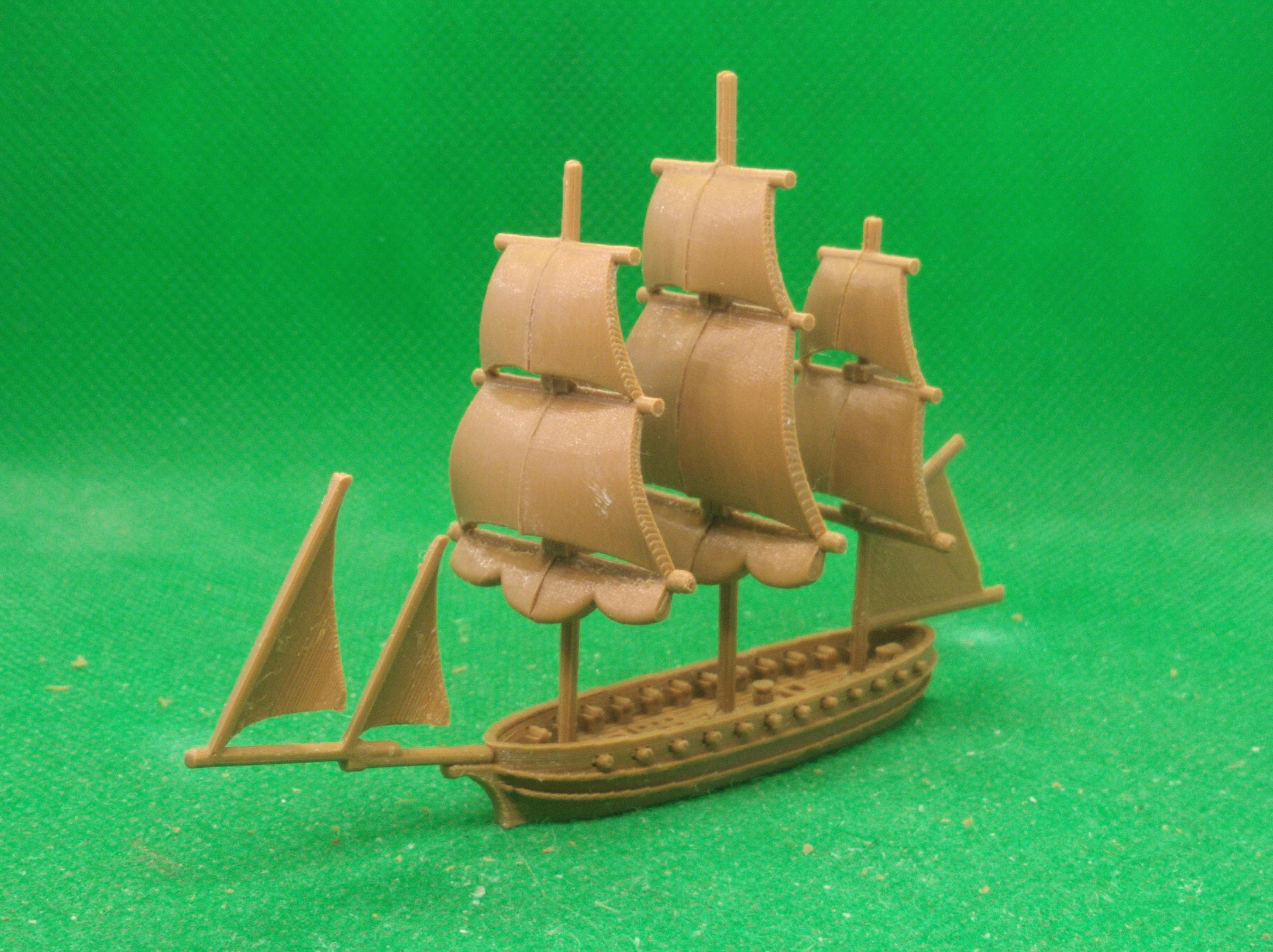 1/700 Scale HMS Polychrest (24-gun), Unrated Ship-sloop, Jack