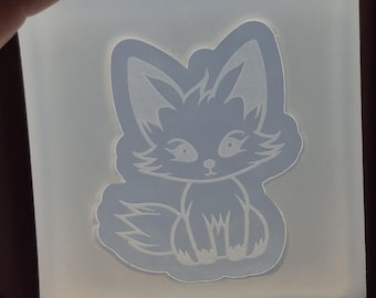 2 inch, Fox mold, resin mold, crafting mold, decor mold, animal mold, nature mold, silicone mold, mammal mold, mold, wildlife mold
