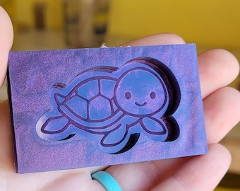 Turtle mold, silicone mold, sea turtle mold, mold, resin mold, ocean mold, sea life mold, turtle mold, craft mold, badge reel mold