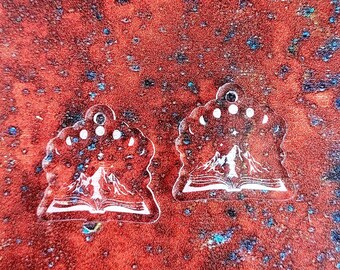 1 inch, mountain earring mold, book mold, wilderness earring mold, resin earring mold, oval earring mold, Earring mold, silicone mold, mold