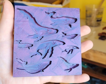 Whale mold, humpback whale mold, mold, silicone mold, resin mold, ocean mold, ocean mammal mold, baby whale mold, mom whale mold