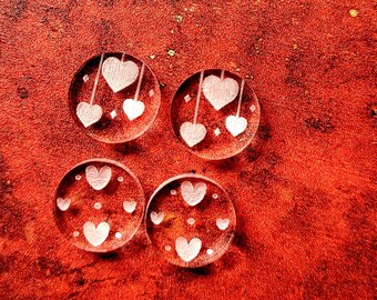 0.5 inch, heart earring mold, love earring mold, Earring mold, stud earring mold, silicone mold, resin earring mold, mold, uv resin mold