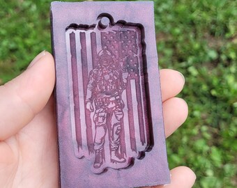 3 inch, Military mold, resin mold, flag mold, hero mold, hometown hero mold, resin mold, keychain mold, solider mold, veteran mold