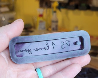 3 inch, P.S. I love you mold, I love you mold, inspirational mold, inspirational keychain mold, affirmation mold, mold, keychain mold