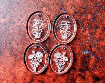 1 inch, April birth flower mold, sweet pea earring mold, Daisy earring mold, flower earring mold, resin earring mold, silicone mold