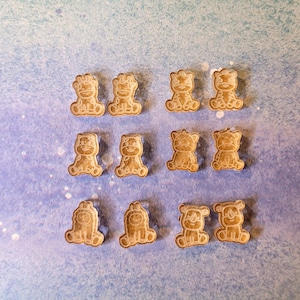 0.5 inch, stud earring mold, Rhino earring mold, llama earring mold, horse earring mold, silicone mold, zebra earring mold, earring mold