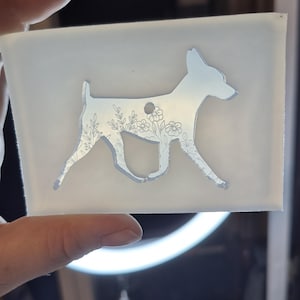 2.5 inch, toy fox terrier mold, dog mold, puppy mold, dog keychain mold, pet mold, silicone mold, resin mold, mold, show dog mold