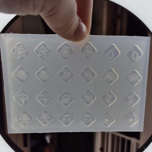 0.5 inch, Floral earring mold, flower earring mold, Earring mold, silicone earring mold, flower mold, floral mold, cute earring mold