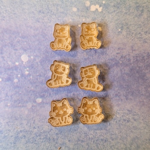 0.5 inch, stud earring mold, cat earring mold, kitten earring mold, pet earring mold, silicone mold, earring mold, cat mold, kitten mold