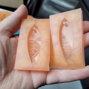 Surfboard mold, pineapple surfboard mold, turtle surfboard mold, silicone mold, resin mold, beach keychain mold, beach mold, turtle mold