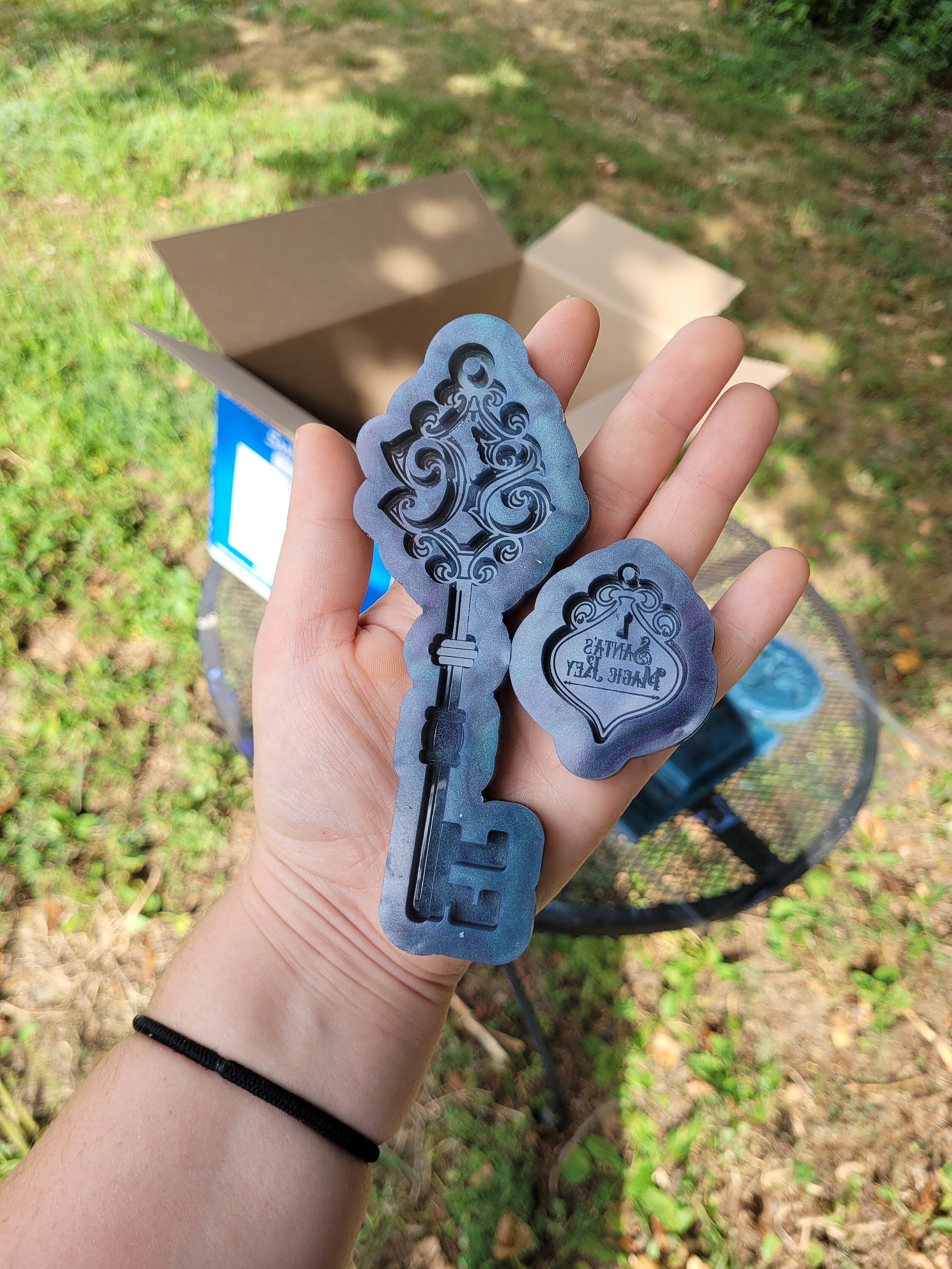 Santa Key With Lock Mold Santa Key Mold Lock Mold Santa Etsy