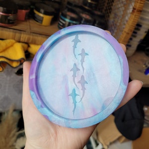 4-inch, shark coaster mold, resin mold, crafting mold, shark mold, animal mold, ocean mold, silicone mold, mold, coaster mold, craft mold